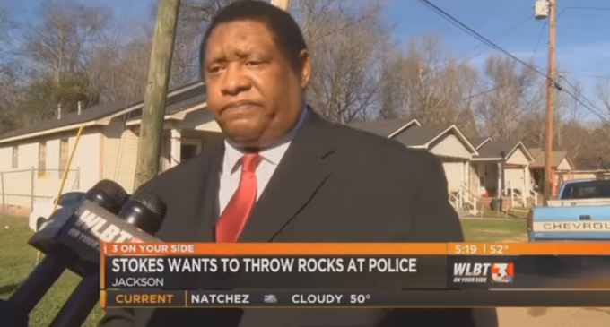 Councilman Suggests Throwing Rocks at the Police