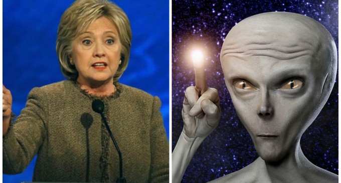 Hillary Promises UFO investigation, “We may have already been visited”