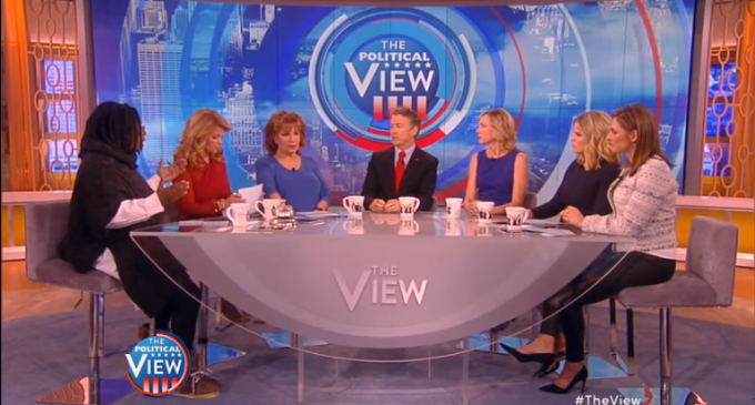 Rand Paul Schools Whoopi Goldberg on Guns, Only She Was Only Half-Attending The Class