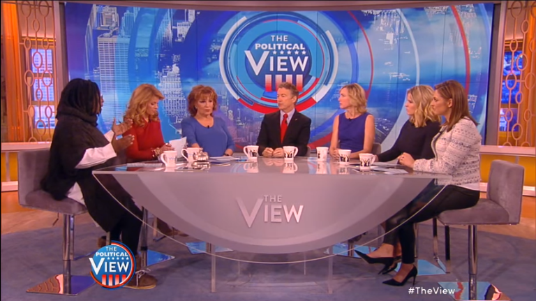 Rand Paul Schools Whoopi Goldberg on Guns, Only She Was Only Half-Attending The Class