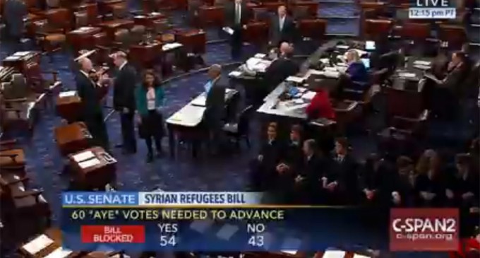 Senate Blocks Bill Mandating Increased Security Checks on Syrian Refugees