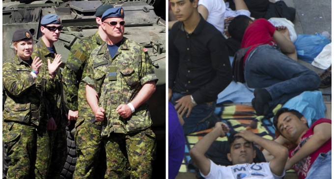 Canada Kicks Soldiers Out of Their Homes for Muslim Migrants