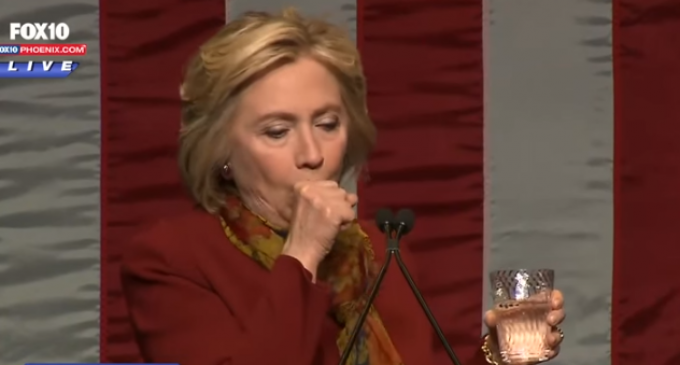 Hillary Clinton Experiences ANOTHER Severe Coughing Fit, This Time Lasting Several Minutes