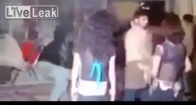 Muslim Man Slaps Chinese Girl for not Dancing with Him, Big Mistake
