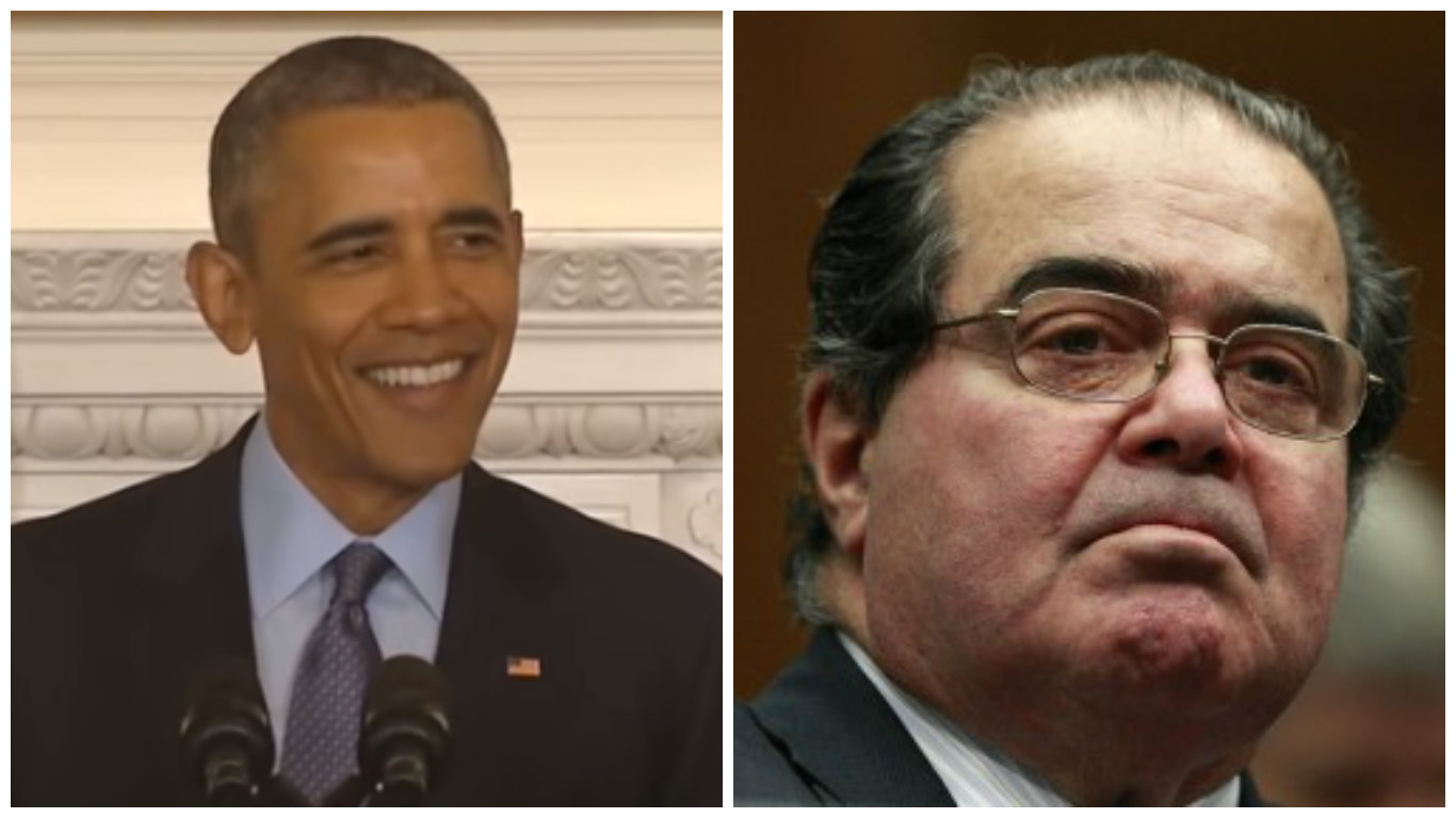 Obama Cracks a Joke about Antonin Scalia’s Death