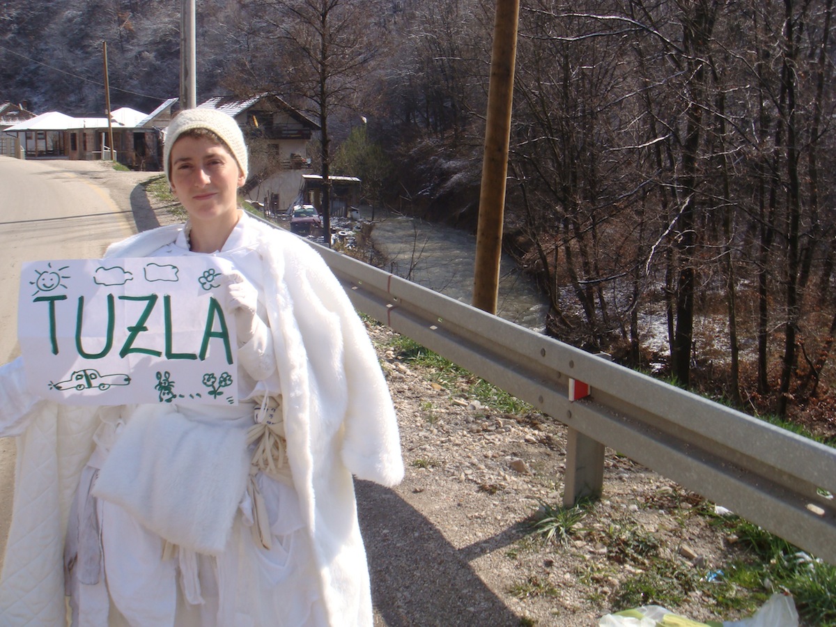 Liberal Hitchhikes Through Middle East in Wedding Gown to Send Message of “Marriage between different peoples and nations” Raped and Murdered