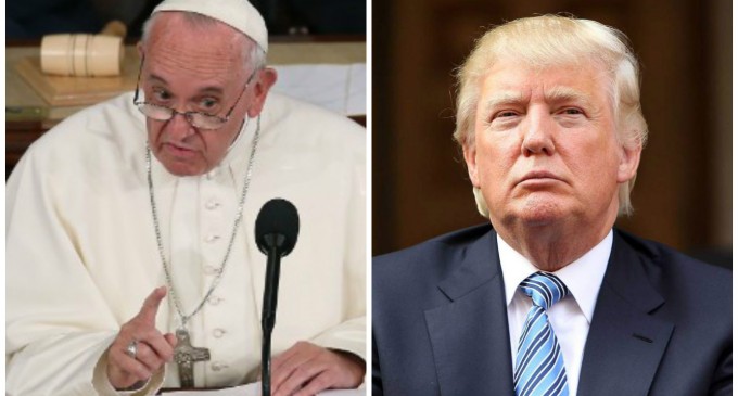 Pope Francis says Trump isn’t Christian for Border Wall, Forgets His Border Wall Back at Home