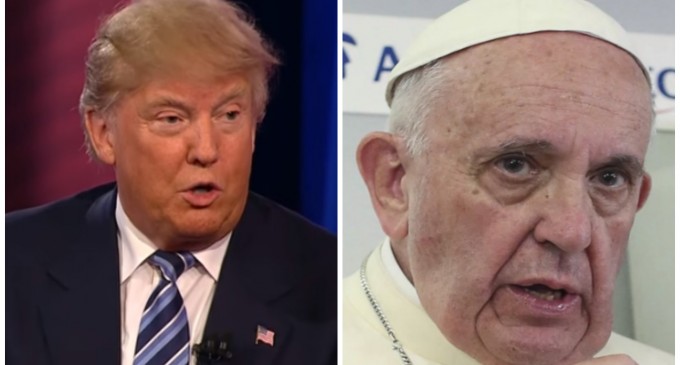 Feud Between The Pope and Trump Cools Off As Both Men Pull Back on Their Comments