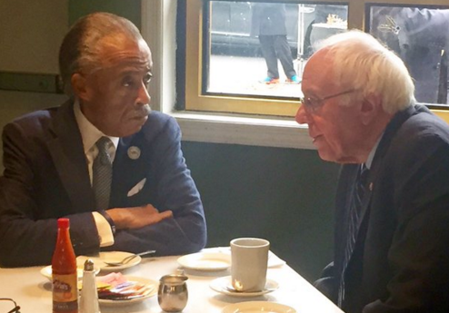 Bernie Sanders Meets with Al Sharpton