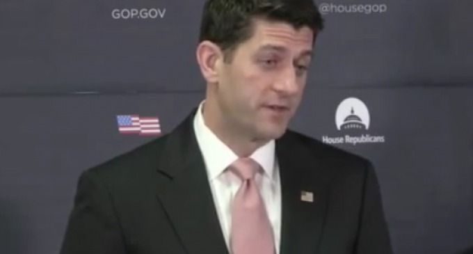 Speaker Ryan: ‘We Are Making Legal Preparations to Prevent the President from Breaking the Law’