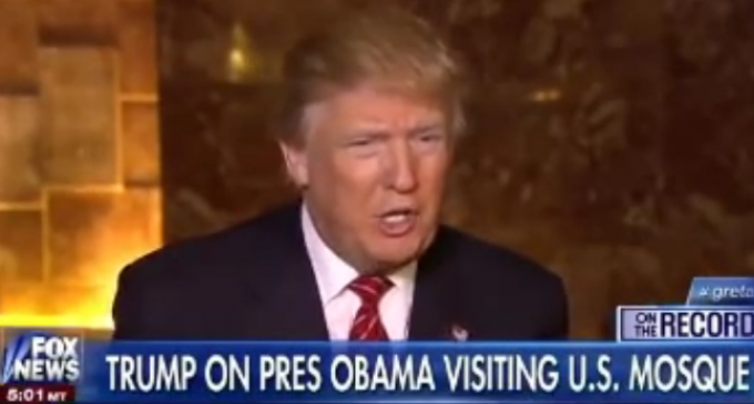 Trump on Obama’s Mosque Visit: “Maybe he feels comfortable there”