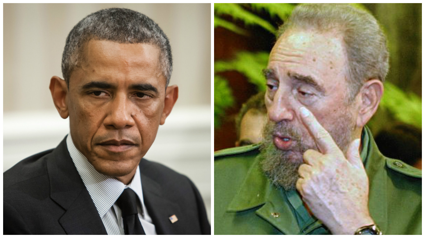 Fidel Castro Lectures Obama Following Cuba Trip