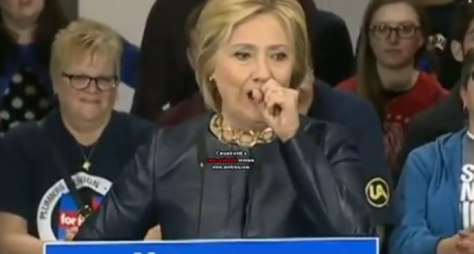 Hillary Has Yet Another Coughing Fit