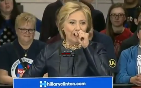 Hillary Has Yet Another Coughing Fit
