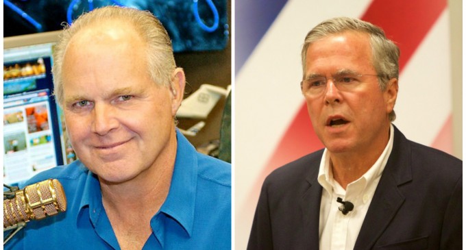 Limbaugh: GOP Establishment Will Make Jeb Bush Party Nominee