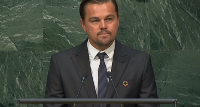 DiCaprio: UN is “last best hope of Earth”, We must “leave fossil fuels in the ground where they belong”
