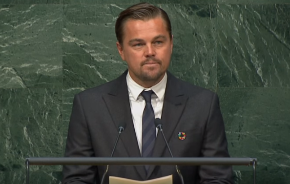 DiCaprio: UN is “last best hope of Earth”, We must “leave fossil fuels in the ground where they belong”