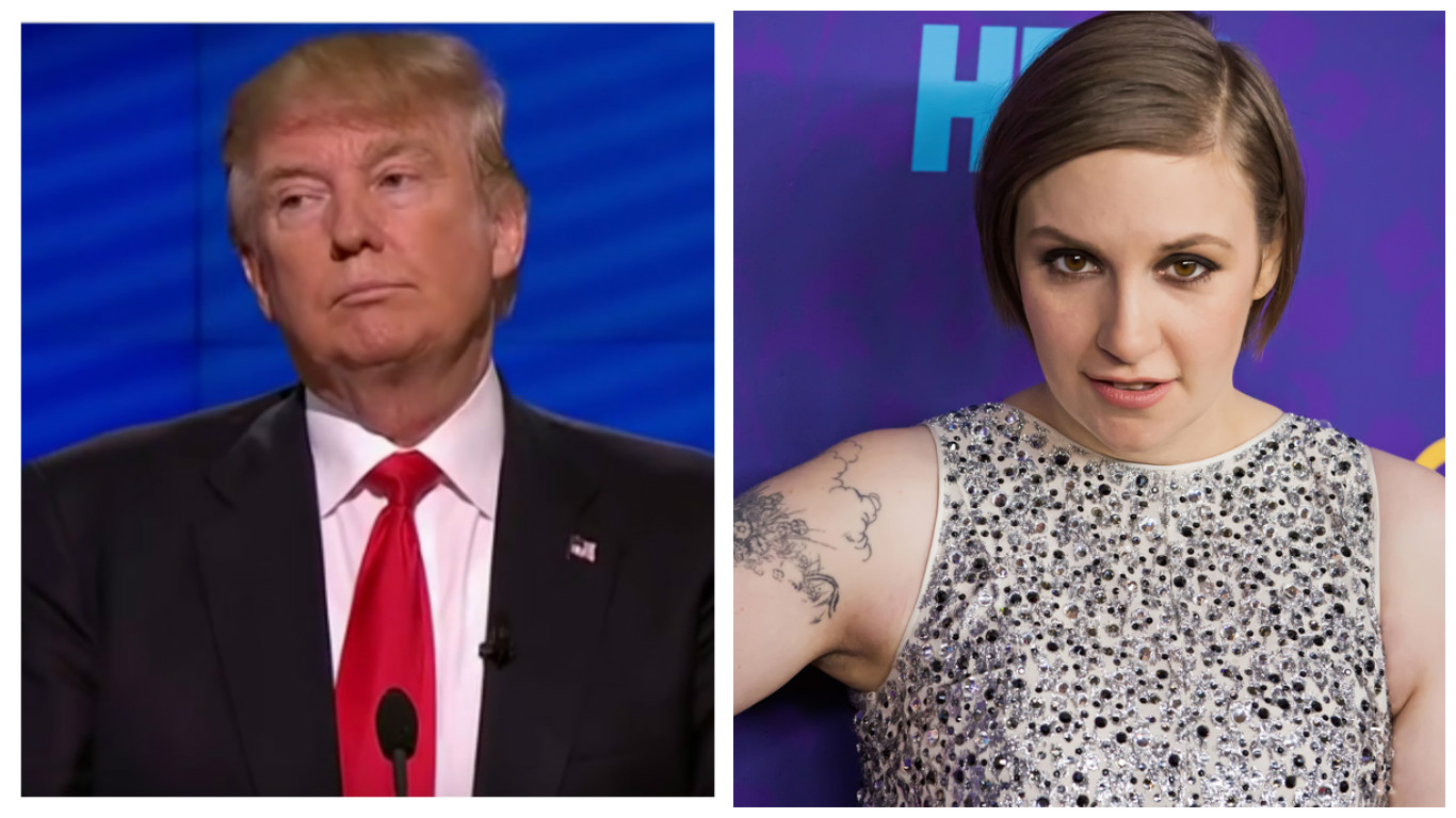 Lena Dunham Joins List of Celebs threatening to Move to Canada if Trump Elected