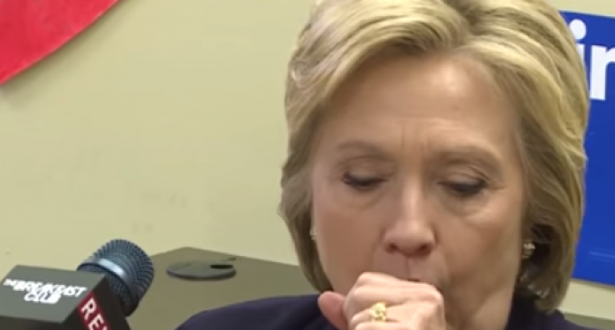 Hillary has yet Another Severe Coughing Fit, Now With a Side of Racism