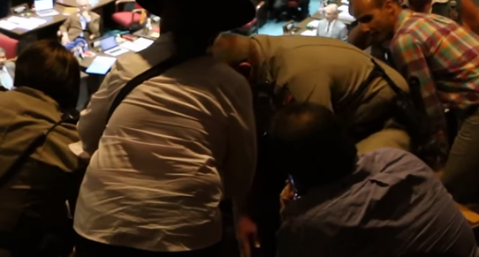 Peaceful Man Violently Arrested at Election Hearing in Arizona