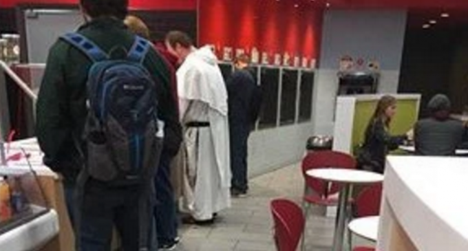 Students Start a Panic After Mistaking Priest for KKK Member “Carrying a Whip”