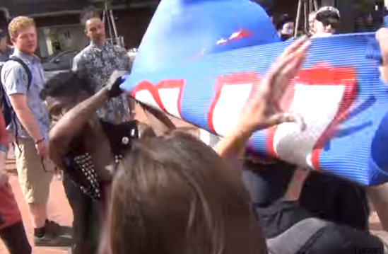 Black Panthers and Brown Berets Cause Mass Chaos at Students for Trump Rally