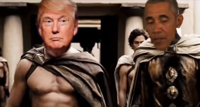 Donald Trump Leads Spartan Army in 300 Parody, “Making America Great Again”