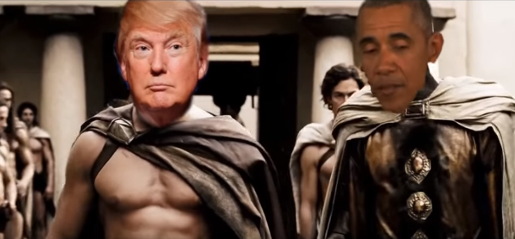Donald Trump Leads Spartan Army in 300 Parody, “Making America Great Again”