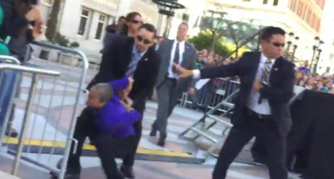 Chaos at Sanders Rally: Secret Service beats Protestors with Batons