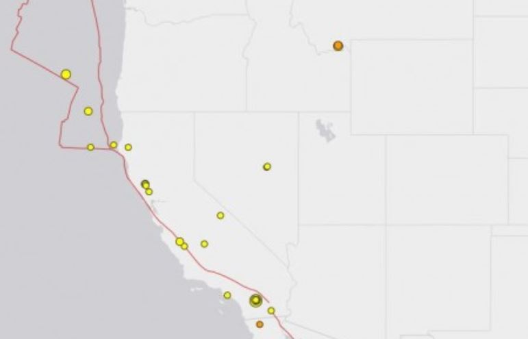 Californian and Yellowstone Fault Lines Are Abnormally Active