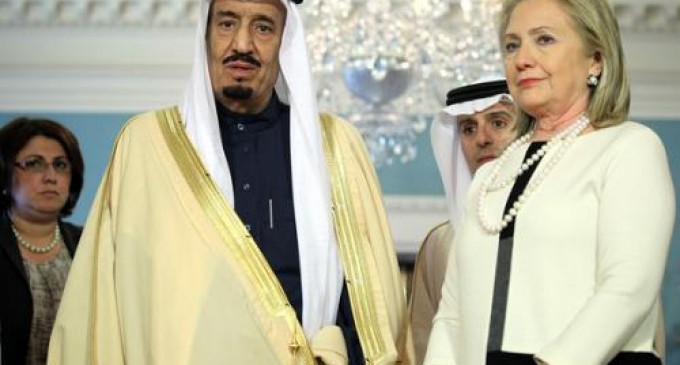 Saudi Prince Boasts about Picking up the Tab for 20% of Hillary’s Campaign