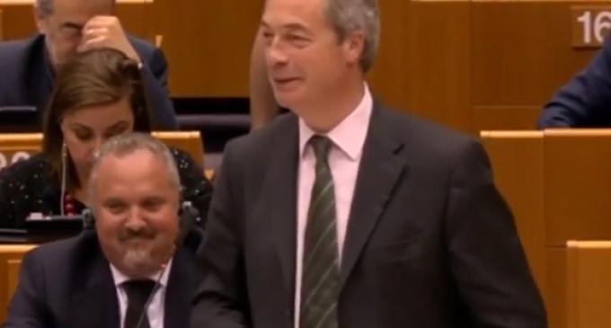 Nigel Farage to EU Parliament: “You’re not laughing now, are you?”