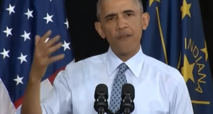 Obama Turns into a Stuttering Nervous Wreck Trying to Trash Trump