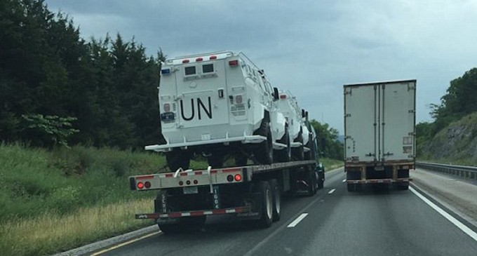 Concern over UN Vehicles Spotted in Several US States