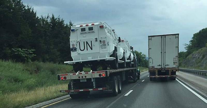 Concern over UN Vehicles Spotted in Several US States