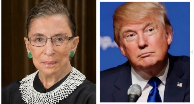 Justice Ginsburg: “My recent remarks” Regarding Trump “were ill-advised and I regret making them”