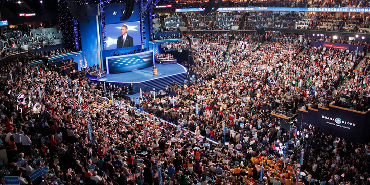 Old Glory is No Where to be Found at the DNC