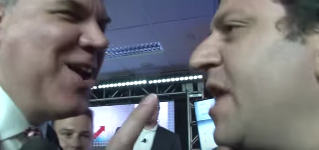 Congressman Grayson has Meltdown at DNC, Threatens and Shoves Reporter