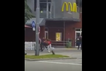 Raw Footage of Terror Attack at Munich Mall