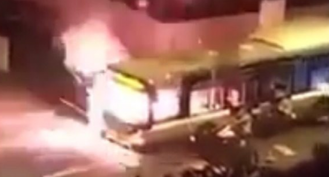 Migrant Mob Shouts  ‘Allahu Akhbar’ as They Torch Bus