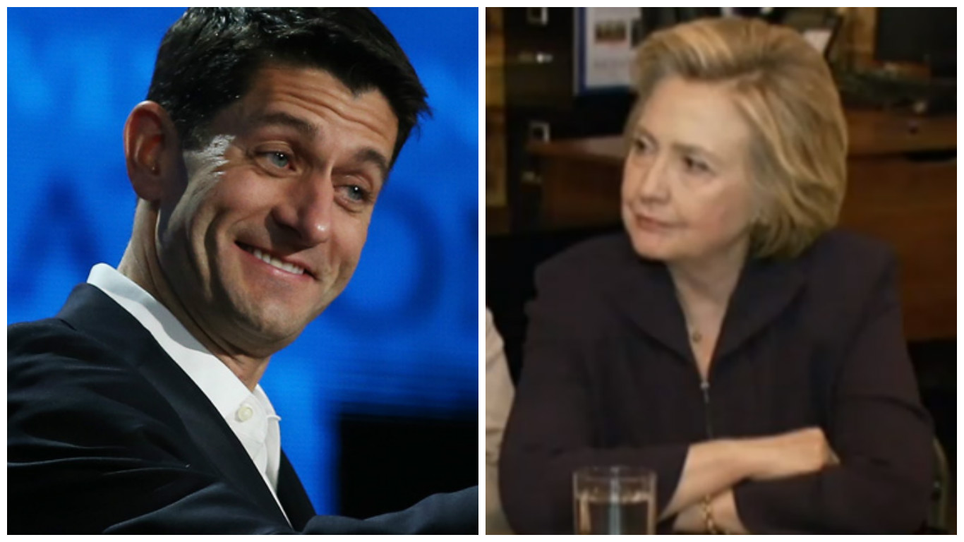 Paul Ryan Plays Bugle to Hillary’s Attacks on Trump
