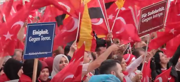 50,000 Muslim Supporters Storm German Streets in Support of Turkey’s Islamist President