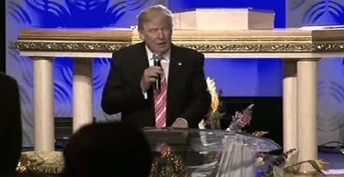 Trump’s Speech at Black Church Inspires a Standing Ovation, “I believe we need a civil rights agenda for our time”