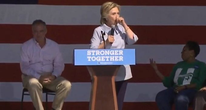 Hillary Suffers Two More Violent Coughing Fits
