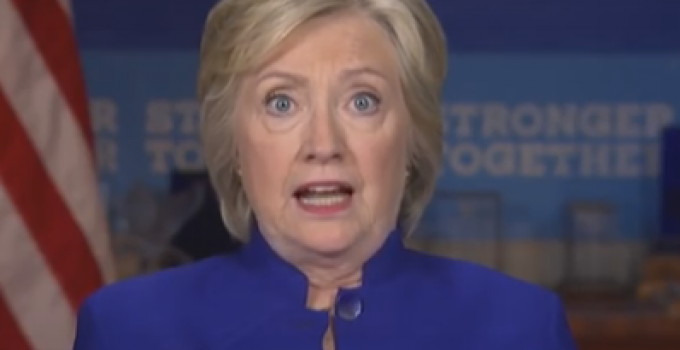 Hillary Shouts: “Why aren’t I 50 points ahead of Trump?”