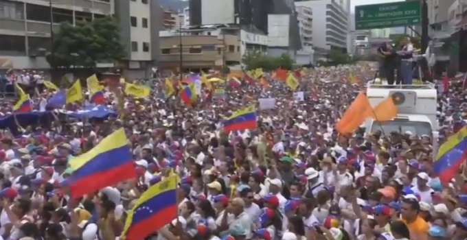 Massive Protests in Venezuela Against Socialist Rule