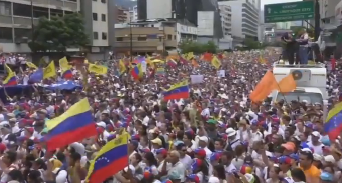 Massive Protests in Venezuela Against Socialist Rule
