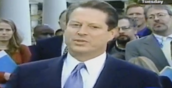 Al Gore Questioned Legitimacy of Electoral Process in 2000 Concession Speech