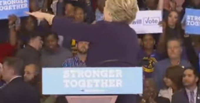 Hillary Clinton Threatens Protestor with ‘Intervention,’ Suggests Crowd Follow the Man Out