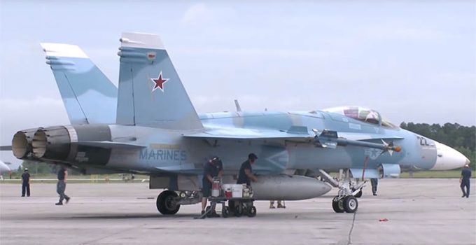 US Air Force Caught Repainting Jets to Appear Russian